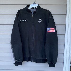 USMC Bradford Exchange Mens Jacket US Marine Corps Size L Military